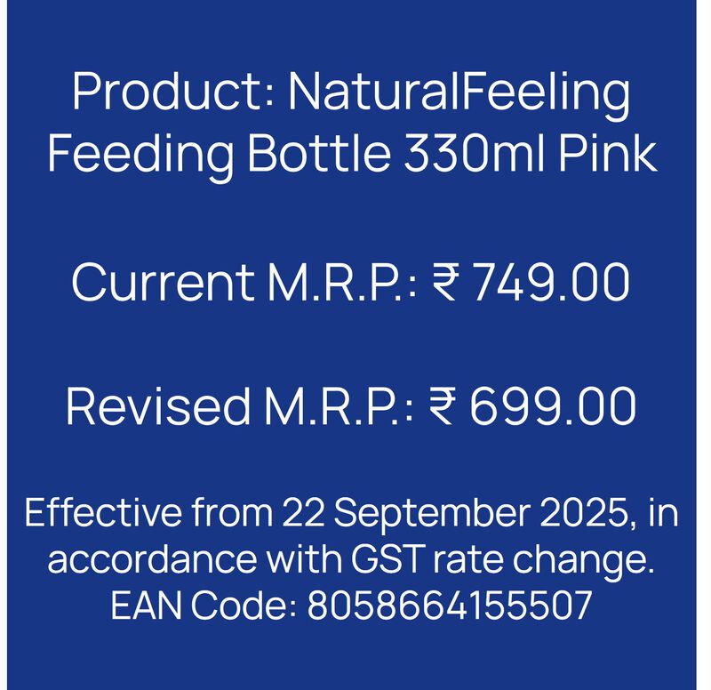 Natural Feeling Feeding Bottle (330ml, Slow) (Pink) image number 8